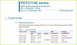 PDTC114EE