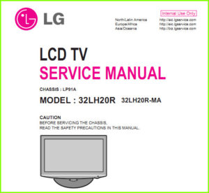 LG 32LH20R Service Manual