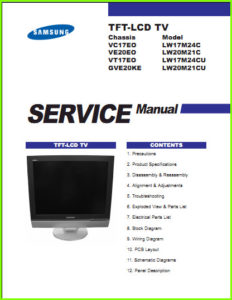 Samsung LW17M24C схема и сервис-мануал