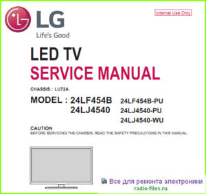 LG 24LF454B сервис-мануал