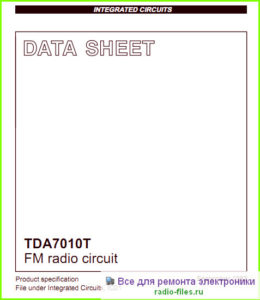 TDA7010T datasheet