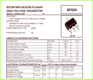 BF620 datasheet