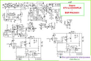 Supra STV-LC46990FLH схема блока питания