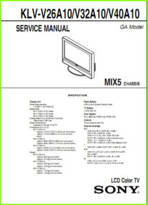 LCD TV Sony шасси MIX5 9-878-378-01