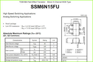 SSM6N15FU datasheet