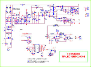 Telefunken TF-LED32HTC2000E схема источника питания