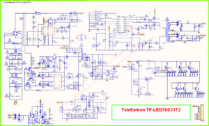 Telefunken TF-LED50S33T2 схема источника питания