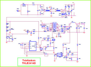 Telefunken TKLE2414D схема источника питания