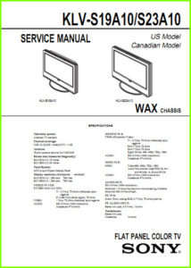 LCD TV Sony шасси WAX 9-878-329-02
