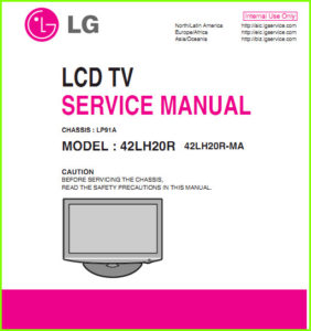 LG 42LH20R схема и мануал
