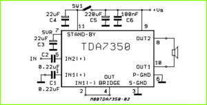 TDA7350 схема включения