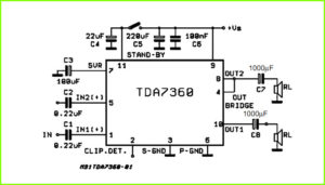 TDA7360 схема