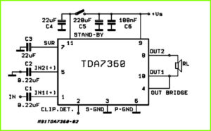 TDA7360 схема