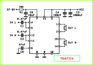 TDA7374 схема