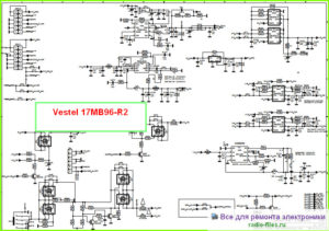 Vestel шасси 17MB96-R2 схема