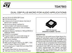 TDA7503 datasheet