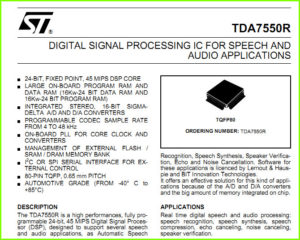 TDA7550 datasheet