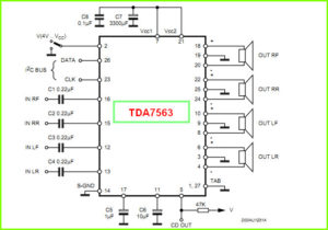 TDA7563 схема включения