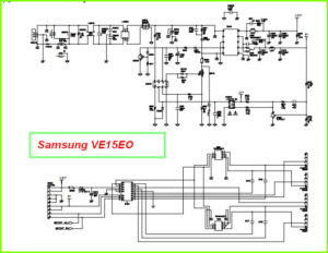 Samsung шасси VE15EO схема блока питания