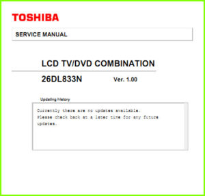Toshiba-26DL833N сервис-мануал