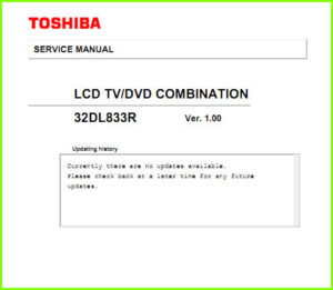 Toshiba 32DL833R сервис-мануал