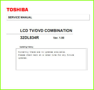 Toshiba 32DL834R сервис-мануал