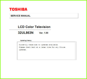 Toshiba 32UL863N схема и мануал