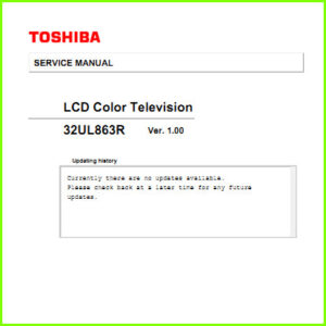 Toshiba 32UL863R схема и сервис-мануал