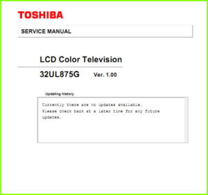 Toshiba 32UL875G схема и сервис-мануал