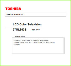 Toshiba 37UL863B схема и сервис-мануал
