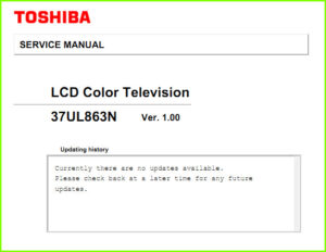 Toshiba 37UL863N схема и сервис-мануал