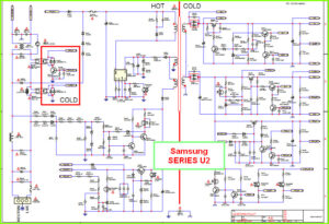 Источник питания Samsung SERIES U2 схема