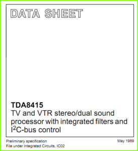 TDA8415 datasheet
