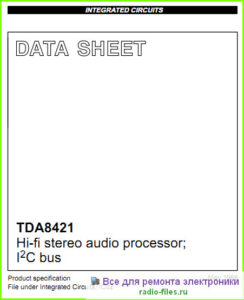 TDA8421 datasheet