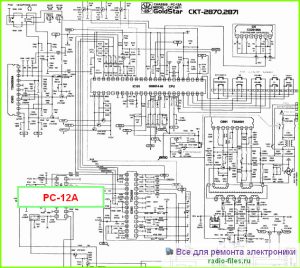 Шасси PC-12A схема