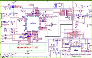 Hyundai H-LCD3205 схема