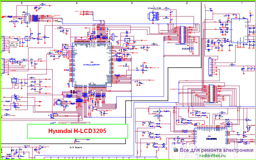 схема телевизора hyundai h-2105 а