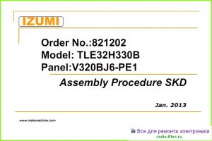 Izumi TLE32H330B схема и мануал