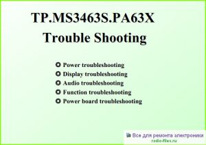 Шасси TP.MS3463S.PA63 схема и мануал