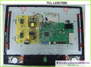 TCL L22E75BK схема и мануал