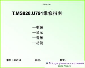 Шасси TD.MS828.U791 схема