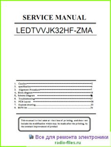 TCL LEDTVVJK32HF-ZMA схема и мануал