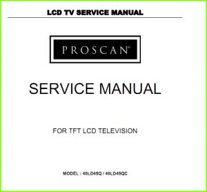 Proscan 40LD45Q схема и мануал