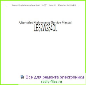 AOC LE32W234DL схема и мануал