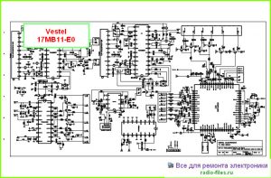 Vestel шасси 17MB11-E0 схема