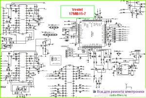 Vestel шасси 17MB15-7 схема