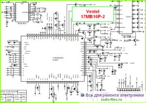 Vestel шасси 17MB16P-2 схема