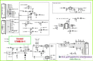 Vestel шасси 17MB38-1 схема