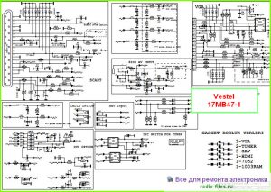 Vestel шасси 17MB47-1 схема