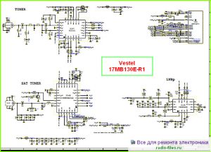 Vestel шасси 17MB130E-R1 схема